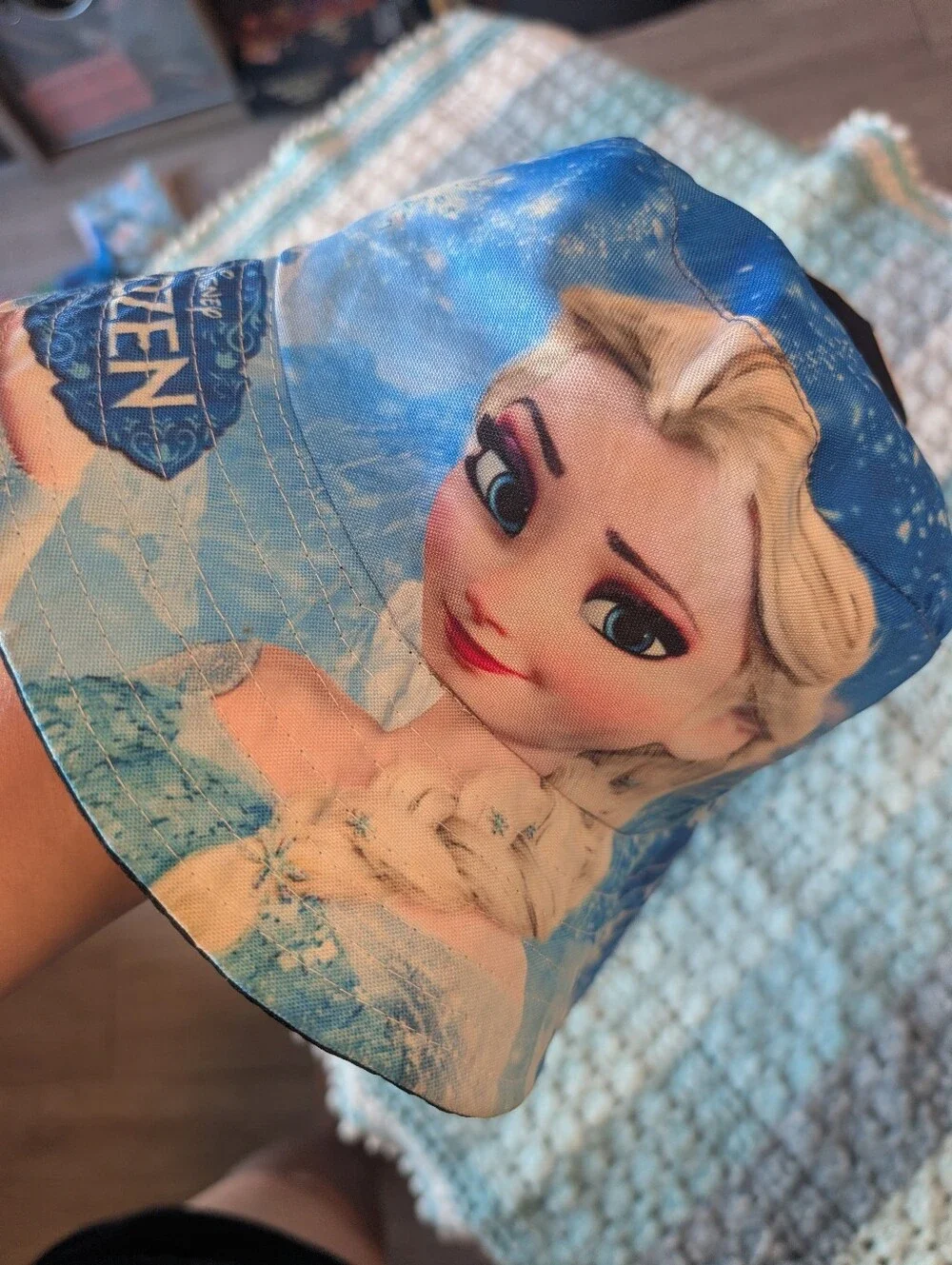 Disney Frozen Elsa Blue‎ Kids Bucket Hat